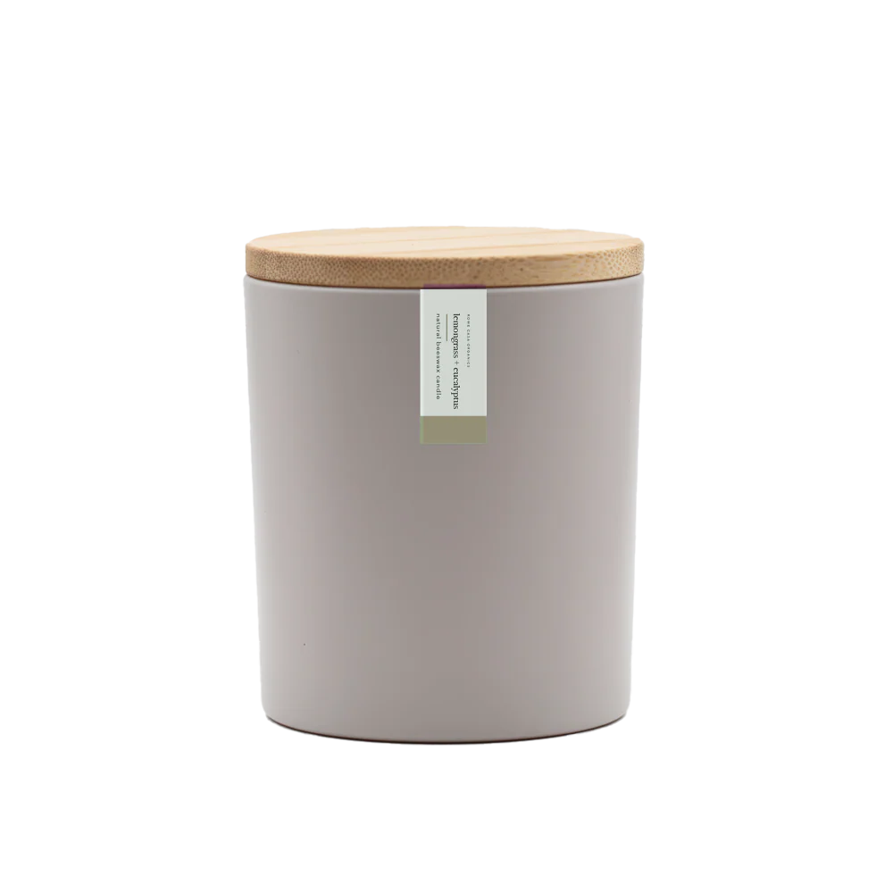 Beeswax Candle - Lemongrass + Eucalyptus | 8.75 oz.