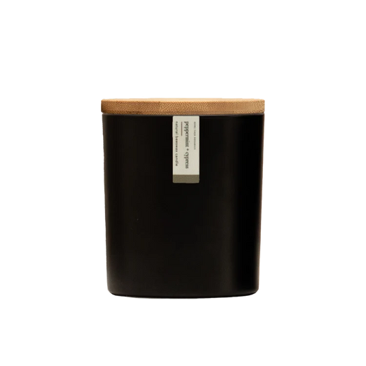 Beeswax Candle - Peppermint & Cypress | 7.75 oz.